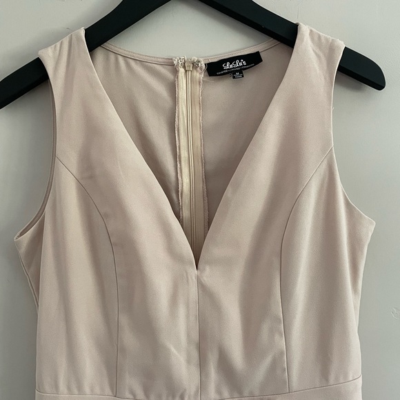 LuLu's | Sublime Time Beige Skater Dress | Sz Med - Picture 13 of 14